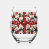 Wine Glass with Colors of England ステムなしワイングラス (正面)