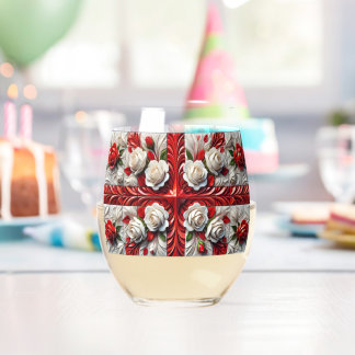 Wine Glass with Colors of England ステムなしワイングラス