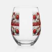 Wine Glass with Colors of England ステムなしワイングラス (左)
