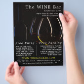 Wine Glasses, Wine Bar/Winery Advertising チラシ (手)