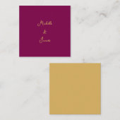 Wine & Gold Colors Professional Trendy Modern ノートカード (正面/裏面)