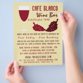 Wine & Grapes, Wine Bar/Winery Advertising チラシ (手)