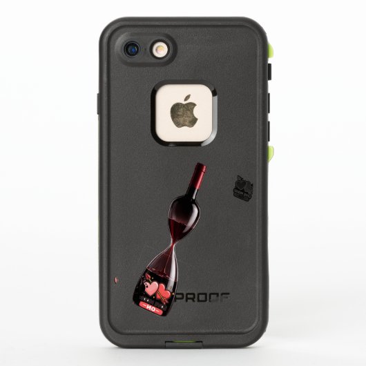 Wine Hourglass - Time Flowers Like Wine  LifeProof iPhoneケース (裏面)