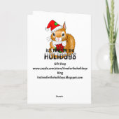 Wine Humor | Personalized Retro Pop Art Christmas シーズンカード (裏面)