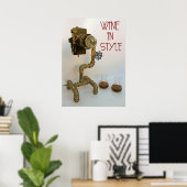 Wine In Style Poster! ポスター (ホームオフィス)