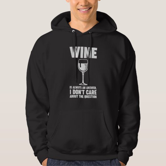 wine is always an answer Winemaker Wine パーカ (正面)