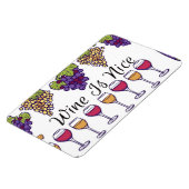 Wine Is Nice Flexible Photo Magnet マグネット (左側)