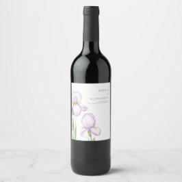  Wine Label  for a Modern Wedding.  ワインラベル