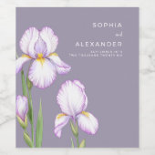  Wine Label  for a Modern Wedding.  ワインラベル (シングルラベル)