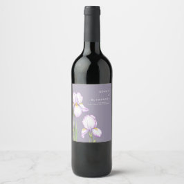  Wine Label  for a Modern Wedding.  ワインラベル