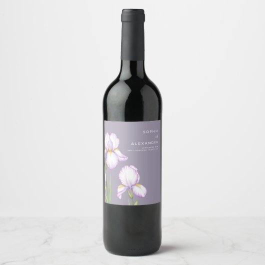  Wine Label  for a Modern Wedding.  ワインラベル (正面)