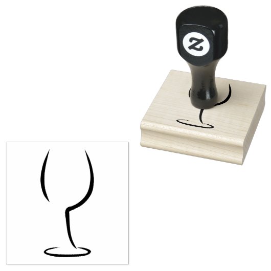 Wine Logo ラバースタンプ (押印)