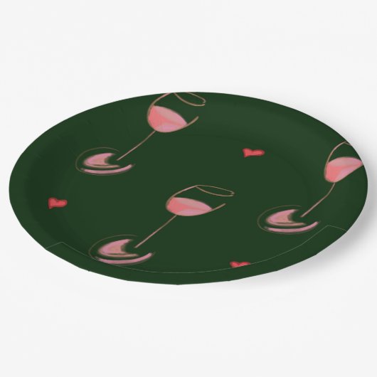 Wine lover ペーパープレート (アングル)