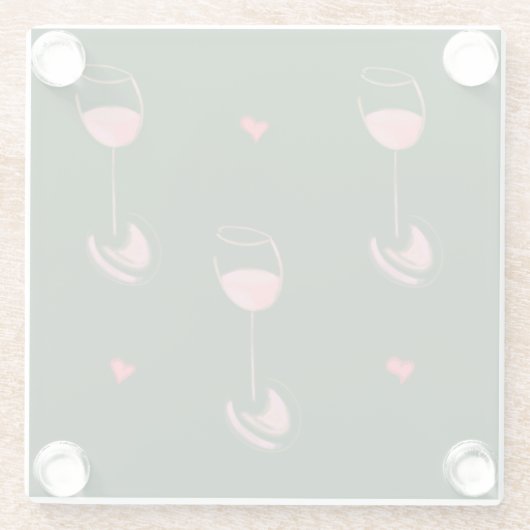 Wine lover coasters ガラスコースター (裏面)