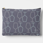 Wine Lover Cosmetic Bag Travel Organizer アクセサリーポーチ (正面)