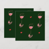 Wine lover invitation サンキューカード (正面/裏面)