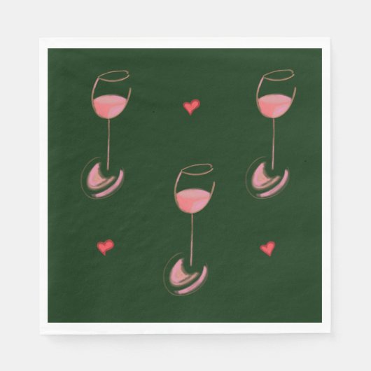 Wine lover napkins スタンダードランチョンナプキン (正面)