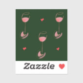 Wine lover sticker シール (シート)