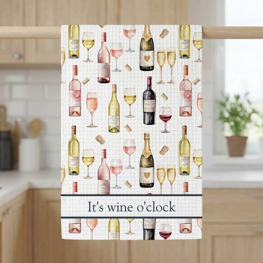 Wine Lover Wine o'clock  キッチンタオル