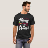Wine Loving Mothers Day For Mom Drinking Tシャツ (正面フル)