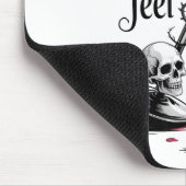 Wine Make Me Feel Less Murdery Funny Gothic Witch マウスパッド (コーナー)