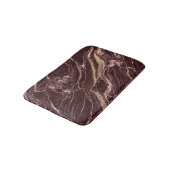 Wine Marble Pattern Refined Contemporary Design バスマット (アングル)