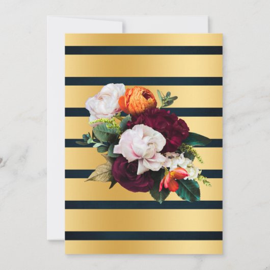 Wine Navy Bubbles & Book Before I do Bridal Shower 招待状 (裏面)