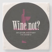 Wine Not? ひとときを楽しむワイン ストーンコースター (正面)