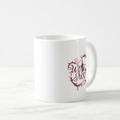 Wine Not? Elegant Wine-Themed Mug コーヒーマグカップ (正面右)