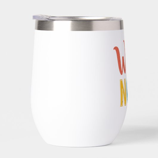 Wine Not Funny Retro Autumn Typography (右面)