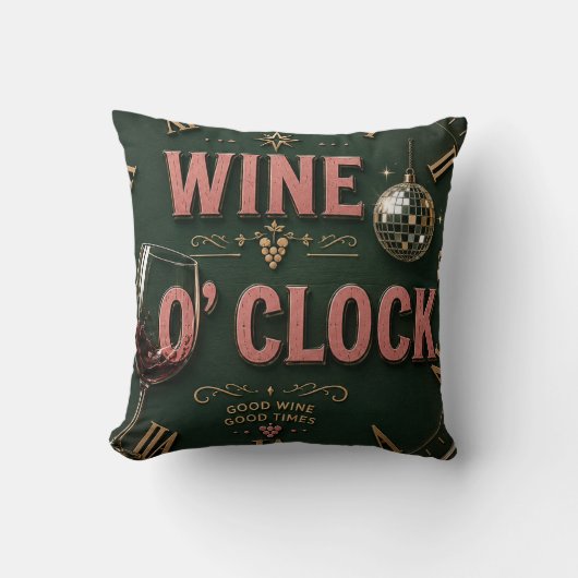 Wine O'Clock Elegant Home Bar クッション (正面)
