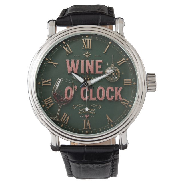 Wine O'Clock  Elegant Home Bar  腕時計 (正面)