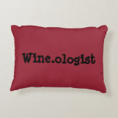 Wine.ologistの引用文のアクセントの枕 アクセントクッション (裏面)