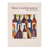 Wine Poster Quote ポスター (正面)