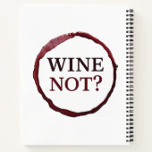 Wine‑Powered Ideas – Funny Notebook for Brilliant  ノートブック (裏面)
