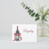 Wine QR Code Bridal Shower Registry  エンクロージャーカード (スタンド正面)