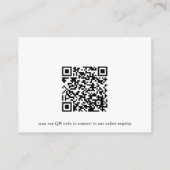 Wine QR Code Bridal Shower Registry  エンクロージャーカード (裏面)