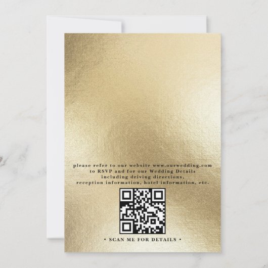 Wine Red Roses Rustic Country QR Code Wedding 招待状 (裏面)