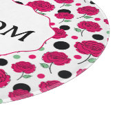 Wine Rose Green Polka Dot Graphic Pattern Modern   カッティングボード (角)