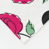Wine Rose Green Polka Dot Graphic Pattern Modern   フリースブランケット (角)