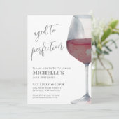 Wine Simple 70th Birthday Party 招待状 (スタンド正面)