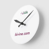 Wine Stand VINE オリジナルロゴ時計 ラウンド壁時計 (傾斜)