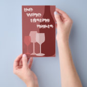 Wine tasting チラシ (ハンドル)