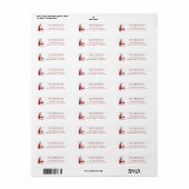 Wine Tasting Holiday Christmas Party Hand-Drawn ラベル (フルシート)