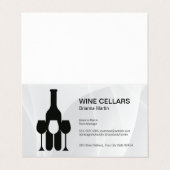 Wine Tasting Logo | Bottle | Glasses 名刺 (外部フラット)
