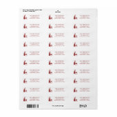 Wine Tasting Party Holiday Christmas Hand-Drawn ラベル (フルシート)