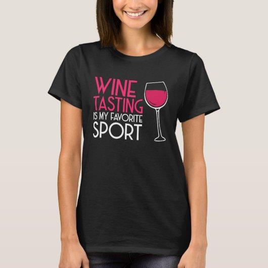 Wine Tasting Sport Drinking Drinker Sayings Graph Tシャツ (正面)