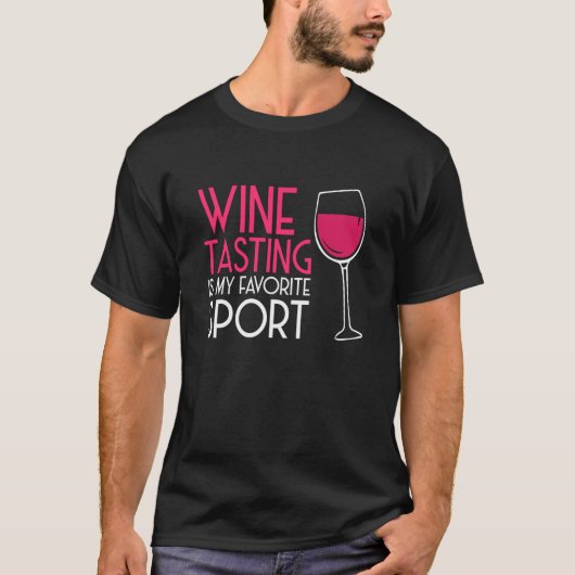 Wine Tasting Sport Drinking Drinker Sayings Graphi Tシャツ (正面)