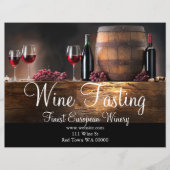 Wine Tasting Winery Flyer Invitation チラシ (正面)