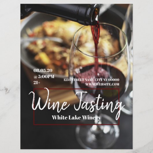 Wine Tasting Winery Flyer Poster チラシ (正面)